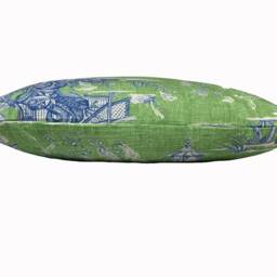 Thibaut Cheng Toile Dynasty Collection Green Cushion Cover Pillow Double Sided - thumbnail 3