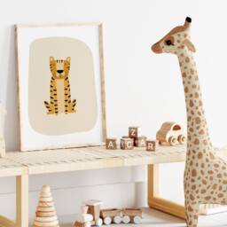 Safari Nursery Wall Prints, Decor, Boho Set Of 3 Beige Art, Neutral Art - thumbnail 2