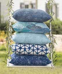 Indoor Pillow Cover With Zippers, Easy To Use & Washable, Pick Your Favorite Shades Of Blue - thumbnail 3
