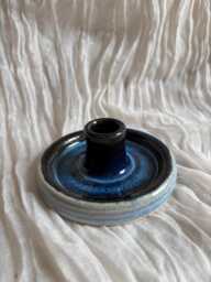 Sea Fever Candlestick Holder, Neutral Candle Gift Homeware, Boho Home Decor, Blue Stick Holder - thumbnail 1