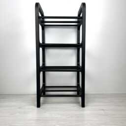 Tall Narrow 4-Tier Shoe Rack Birch Wood Corner Organizer - thumbnail 3