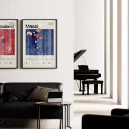 Lionel Messi Barcelona Poster, Barca Wall Art, Football Stats Print, Soccer Legend Fan Gift, Sports Decor - thumbnail 4