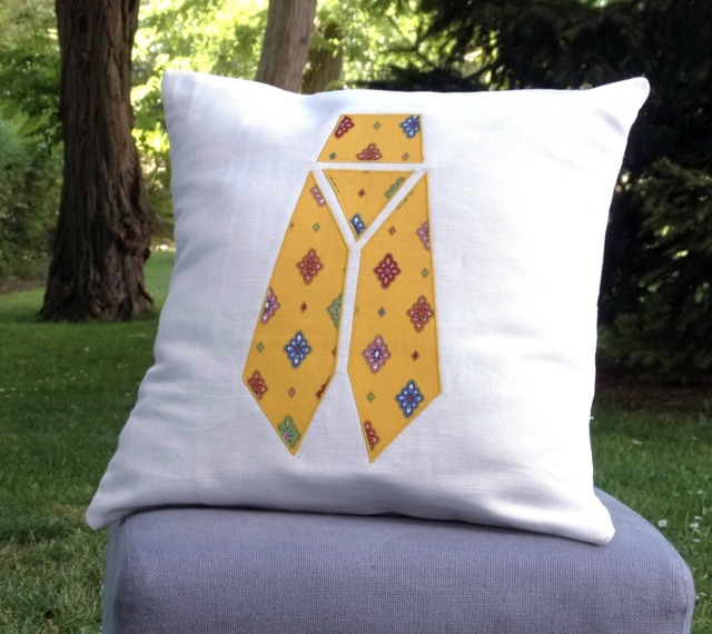 Gigale Design Yellow Decorative Cushion 40cm X - Cover + Pillowcase in Organic Cotton Microfiber