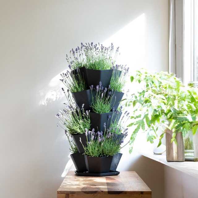 5-Tier Vertical Planter Recycled Plastic Indoor/Outdoor Garden - image 1