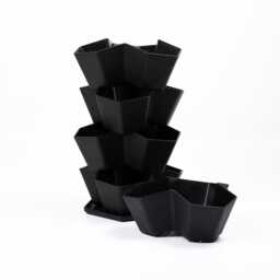 5-Tier Vertical Planter Recycled Plastic Indoor/Outdoor Garden - thumbnail 2