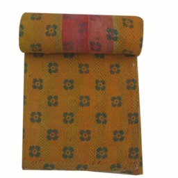 Handmade Vintage Kantha Quilt Indian Cotton Throw - 56x80 Inch - thumbnail 2
