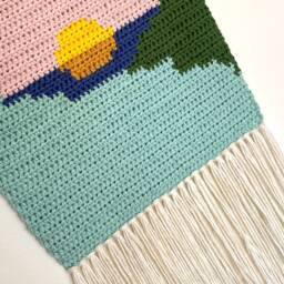 Sunset Tapestry - Wall Decoration, Handmade Tapestries - thumbnail 3