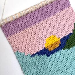 Sunset Tapestry - Wall Decoration, Handmade Tapestries - thumbnail 2