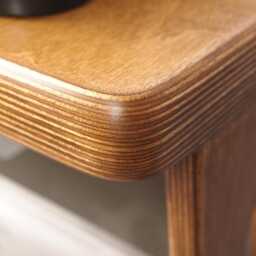 Retro Turntable Stand With Shelf For An Amplifier/Record Player Plywood Furniture/ 50 cm Wide - thumbnail 4