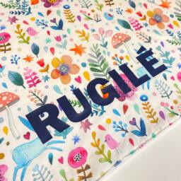 Personalized Baby Play Mat Custom Name Fleece Blanket - thumbnail 2