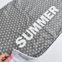Personalized Baby Play Mat Custom Name Fleece Blanket - thumbnail 3