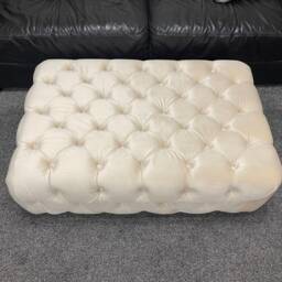 Extra Large Fully Upholstered Handmade Make To Measure Chesterfield Coffee Table , Footstool, Puffy - thumbnail 2