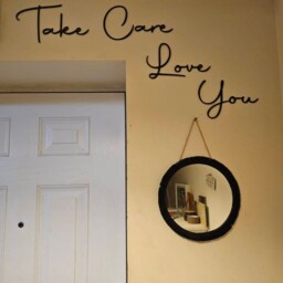 Take Care Love You Wooden Wall Quote - Above Door Decor - thumbnail 2