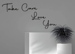 Take Care Love You Wooden Wall Quote - Above Door Decor - thumbnail 1