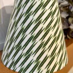 Ian Sanderson Green Quiver Sherwood Ikat Print Candle Clip Lampshade 14cm 5 1/2 Inch - thumbnail 2