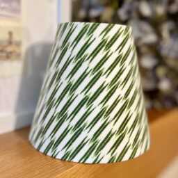 Ian Sanderson Green Quiver Sherwood Ikat Print Candle Clip Lampshade 14cm 5 1/2 Inch - thumbnail 3