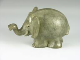 Bronze Elephant Sculpture - Yolk Art Figurine, Made in Usa