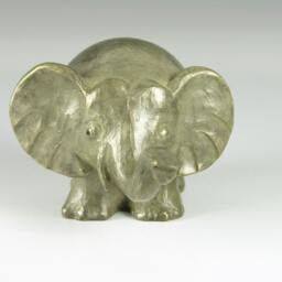 Bronze Elephant Sculpture - Yolk Art Figurine, Made in Usa - thumbnail 3