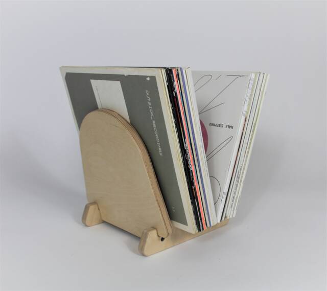 Finsbury Plywood Record Holder Flip Lp Stand, Custom Colors - image 1