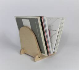 Finsbury Plywood Record Holder Flip Lp Stand, Custom Colors - thumbnail 1