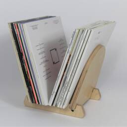 Finsbury Plywood Record Holder Flip Lp Stand, Custom Colors - thumbnail 2