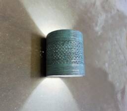 Turquoise Glazed Ceramic Wall Sconce Handmade Modern Lighting - thumbnail 1