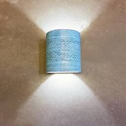 Turquoise Glazed Ceramic Wall Sconce Handmade Modern Lighting - thumbnail 2