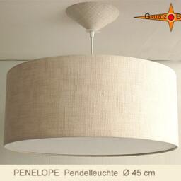Linen Pendant Lamp With Diffuser Penelope Natural Linen - thumbnail 2