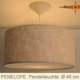 Linen Pendant Lamp With Diffuser Penelope Natural Linen - thumbnail 4