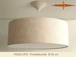 Linen Pendant Lamp With Diffuser Penelope Natural Linen