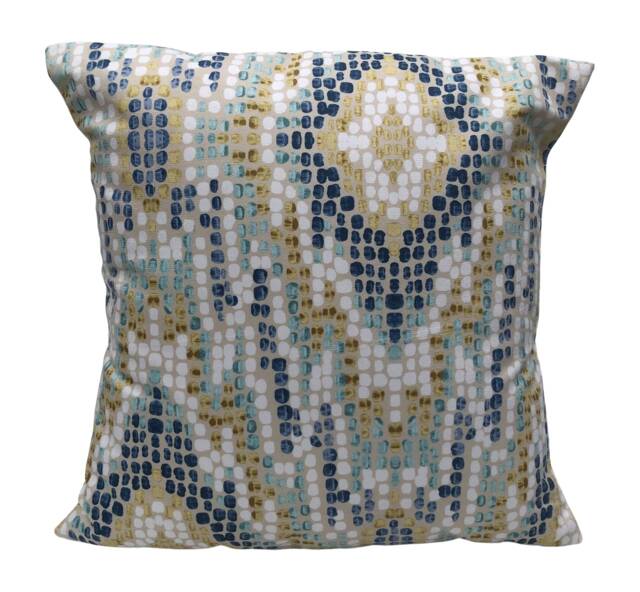 "Clarke & Mosaic Mineral Blue Cushion Cover 16"" 18"" 20" - image 1