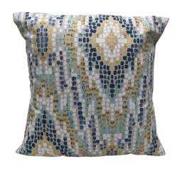 "Clarke & Mosaic Mineral Blue Cushion Cover 16"" 18"" 20" - thumbnail 1
