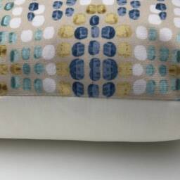 "Clarke & Mosaic Mineral Blue Cushion Cover 16"" 18"" 20" - thumbnail 2