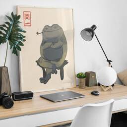 Matsumoto Hoji Art Print, Japanese Poster, Frog, Vintage Animal Art, Funny Gift, A1/A2/A3/A4 - thumbnail 2