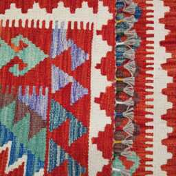 Classic Rug, Handmade Artisan Afghan Turkish Scandinavian Navajo Bohemian Wool Flatweave Multicolour Kilim Rug 155x93 cm - thumbnail 3