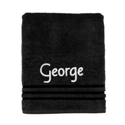Kids Personalised Bath Towel Any Name Beautifully Embroidered On A Luxury 500Gsm Towel. Perfect For Holiday, Swimming Or Bathing - thumbnail 3