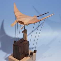 Wooden Manta Ray Automaton, Diy Paint Your Own Kinetic Ray, Unfinished Automaton Kit, Blank Canvas Desk Art, Gift For Ocean Lovers - thumbnail 3