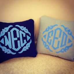 Applique Monogrammed Toss Pillow - thumbnail 3