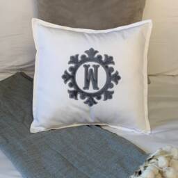 Applique Monogrammed Toss Pillow - thumbnail 1