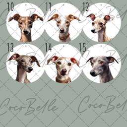 Personalised Italian Greyhound Bauble, Digital Illustration Iggy Dog Real Glitter Name Christmas Whippet Pet Gift Ideas Lover Owner - thumbnail 3