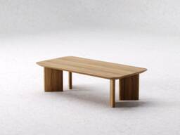 Modern Coffee Table - Japandi Coffee Table Wooden Unique Living Room Oak Wood