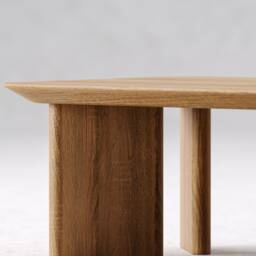 Modern Coffee Table - Japandi Coffee Table Wooden Unique Living Room Oak Wood - thumbnail 3