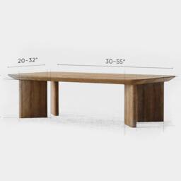Modern Coffee Table - Japandi Coffee Table Wooden Unique Living Room Oak Wood - thumbnail 4