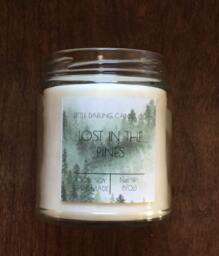 Lost in The Pines Fresh Balsam Handmade Soy Wax Candle 8 Oz