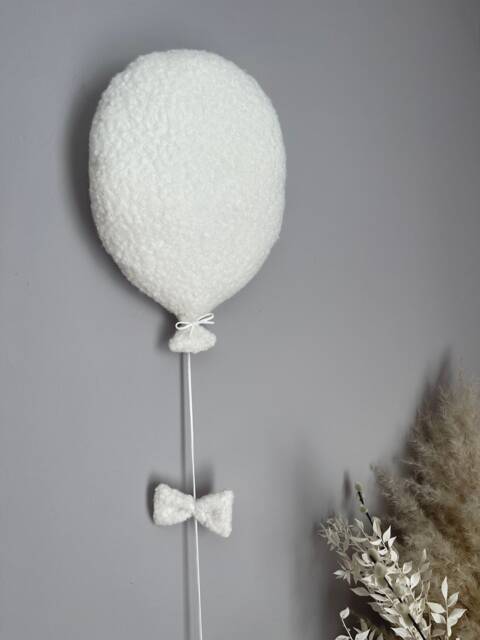 Small Boucle Ecru Balloon Kids Nursery Wall Hanging - Toy Not Included - image 1
