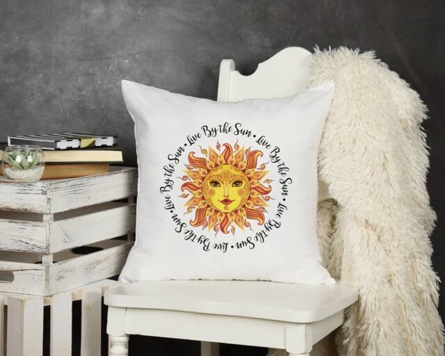Live By The Sun_Throw Pillow