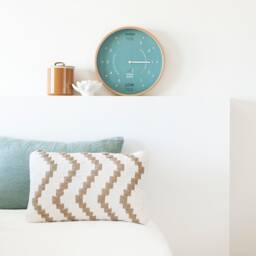 Turquoise Wood Tide Clock Custom - thumbnail 1