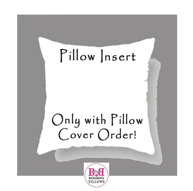 Pillow Cover Insert, 6 Sizes Available, You Can Order This Only If A Pillow Cover From Back To Basics Pillows - image 1