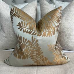 Extravagance Fabric By Harlequin , Gold Decorative Cushion Cover, Tropical Palm Design - Double Sided Limited Stock Luxury Homes - thumbnail 4