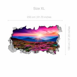 Purple Landscape - 3D Wall Stickers Art Sticker Decal Wallpaper Wall Decals Printed Sku Pl3Dw - thumbnail 4
